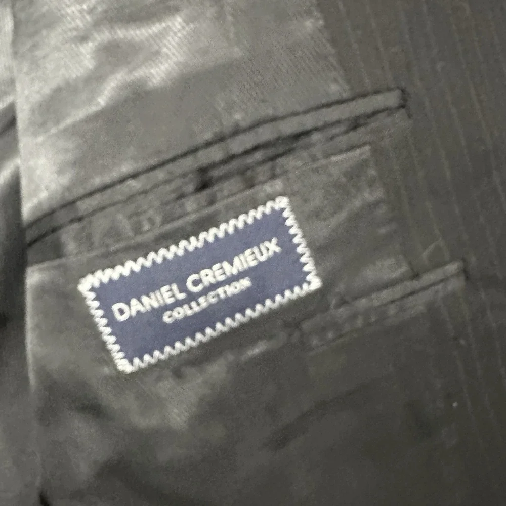 Daniel Cremieux Men's Blazer Loro Piana Italy Black 40R‎ Wool